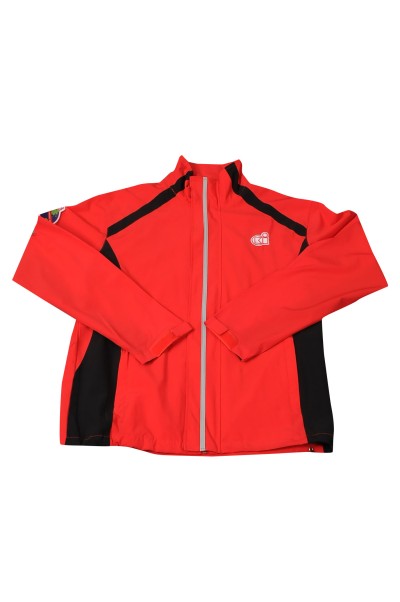 WTV176 online ordering men's sports suit design contrast magic sleeve sports suit sports suit center detail view-10